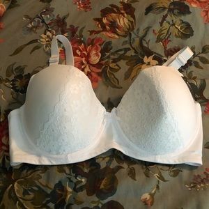 White Lace Sexy Bra 44DD
